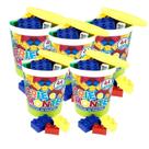 Kit 5 Blocos De Montar Educativo Infantil Brinquedo 44 Pçs