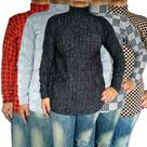 Kit 5 Blusas Femininas Gola Cacharrel Manga Longa Soltinhas Peças Sortidas Jacquard Pp ao Plus Size Kit 5 Blusas Femininas Gola Cacharrel Manga Longa Soltinhas Peças Sortidas Jacquard Pp ao Plus Size