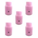 Kit 5 Bocais de Cerâmica Gás Lens Nº12 TE461 Tocha Tig Oximig Kit 5 Bocais de Cerâmica Gás Lens Nº12 TE461 Tocha Tig Oximig