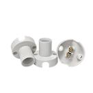 KIT 5 Bocal Fixo Teto Soquete E14 Plástico Branco Decorlux