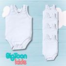 Kit 5 Body Regata Para Bebê Menino Menina