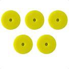 Kit 5 Boina De Polimento Automotivo Amarelo Corte Médio 5"