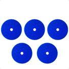 Kit 5 Boina De Polimento Automotivo Azul Corte Leve 5P