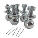 Kit 5 Bola De Engate Maciça 50mm Cromada