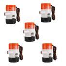 Kit 5 Bombas De Porão 12V Seaflo 500 GPH 1.6A Barco Lancha