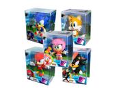 Kit 5 Bonecos Colecionáveis Fandom Box Turma Do Sonic