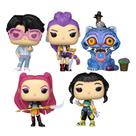 Kit 5 Bonecos Funko Pop Guerreiras do KPop Jinu Rumi Derpy e Sussie Mira Zoey