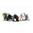 Kit 5 Bonecos Vingadores Marvel Disney 5 cm Nano Metalfigs Jada