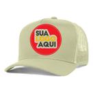Kit 5 Bonés Personalizados DTF Trucker Redinha Tela Aba Curva Cor:CaquiTamanho:Único