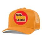 Kit 5 Bonés Personalizados DTF Trucker Redinha Tela Aba Curva Cor:LaranjaTamanho:Único