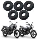 Kit 5 borracha ilho inferior amortizador abas fazer 150 factor 125 150 2014-2024 paramotos yamaha Kit 5 borracha ilho inferior amortizador abas fazer 150 factor 125 150 2014-2024 paramotos yamaha
