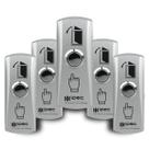 Kit 5 Botoeiras de Inox Contado N/A Kit 5 Botoeiras de Inox Contado N/A