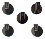 Kit 5 Botões Manipuladores Manipulos Fogão De Piso Fischer