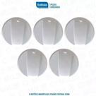 Kit 5 Botões Manípulos Fogão Itatiaia Star Original Branco