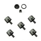 Kit 5 Botões Manipulos Lc-10 Preto Fogão Continental Lt6671