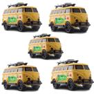 Kit 5 brinquedos carrinhos swell kombi
