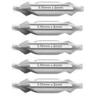 Kit 5 Broca de Centro 3.15mm x 8mm HSS