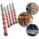 Kit 5 Broca Videa Multimaterial 8mm Ferro Madeira Concreto