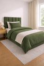 kit 5 cabeceira modulado mdf quadrado cama em l verde