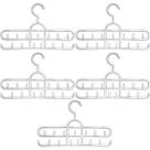 Kit 5 Cabides de Cintos Lenços Colares Suportes para Acessórios Lojas 13 Ganchos Cristal Cinquetti