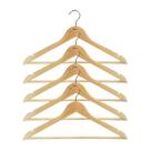 Kit 5 Cabides De Madeira Adulto Verniz Closet Armário Roupa Kit 5 Cabides De Madeira Adulto Verniz Closet Armário Roupa