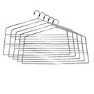 Kit 5 Cabides Para Calças Triplo Organizador Reforçado Aço Cromado