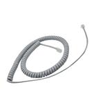 Kit 5 cabo aspiral cinza para telefone espiral Kit 5 cabo aspiral cinza para telefone espiral