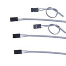 Kit 5 cabo flat 3 vias c/rabicho plastigarça