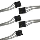Kit 5 cabo flat 5 vias c/rabicho plastigarça