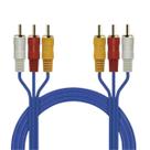 Kit 5 Cabo Reforçado Áudio Vídeo 3rca X 3rca Transferência Tv Dvd