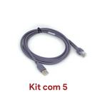 Kit 5 Cabo Usb Leitor Symbol Motorola Zebra Ls2208 / Ls7708 / DS