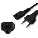 Kit 5 Cabos de Força Bipolar Tipo 8 1,5m 2x0,50mm para TV Fonte Monitor Certificado Kit 5 Cabos de Força Bipolar Tipo 8 1,5m 2x0,50mm para TV Fonte Monitor Certificado