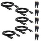 Kit 5 Cabos HDMI CH 1420 Intelbras 2M 4K 30Hz Versão 1.4 Transmissão Áudio Vídeo Conectores Ouro