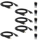 Kit 5 Cabos HDMI CH 2025 Intelbras 2,5M Versão 2.0 Transmissão Áudio Vídeo 4K 60Hz