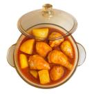 Kit 5 Caçarolas De Vidro Tigela De Sopa Com Tampa Saladeira 800ml