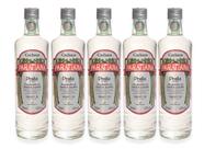 Kit 5 Cachaça Prata Paratiana 700 ml Artesanal Antiga Envelhecida Alambique Premium Gourmet Reserva Premiada Presente