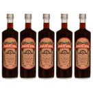 Kit 5 Cachaças Caramelada Paratiana 700 ml Sabor Antigo de Pinga Clássica Feita em Alambique