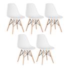 Kit 5 Cadeiras Laráz Eames Eiffel DSW - Branco