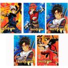 Kit 5 Caderno Anime Brochurão Capa Dura 96 Folhas Costurado