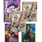 Kit 5 Caderno Espiral Universitário One Piece 80 Fls - Tilibra