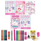 Kit 5 Caderno Gatinha Marie Tam Grande Brochurão Capa Dura
