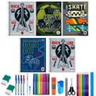 Kit 5 Caderno Grande Tilibra Arame Capa Dura Com 38 Itens Kit 5 Caderno Grande Tilibra Arame Capa Dura Com 38 Itens