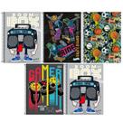 Kit 5 Caderno Tilibra Spice Arame Capa Dura 80 Folhas