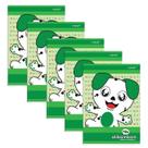 Kit 5 Cadernos 80 Folhas Alibombom Verde Capa Dura