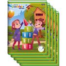 Kit 5 Cadernos Brochura Capa Flexível 60 Folhas Bem Bom Verde 123 - Jandaia