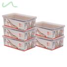 Kit 5 Caixa De Sapato Transparente Para Organizar - Média