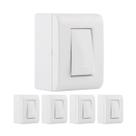 Kit 5 Caixa De Sobrepor Com 1 Interruptor Simples 10A Tramontina