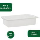 Kit 5 Caixa Frigorifica Com Tampa Multiuso Pro 30l