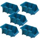 Kit 5 caixa gaveteiro plast.prat (novo)nr 7 azul vonder