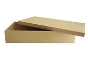 Kit 5 Caixa Retangular Tampa Sapato 24x17x8 Mdf Madeira
